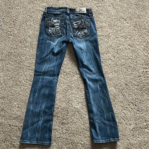 Miss Me Sexy Signature Slim Boot Blue Denim Jeans Pants **Size 26** 🔥🔥 - Picture 4 of 8